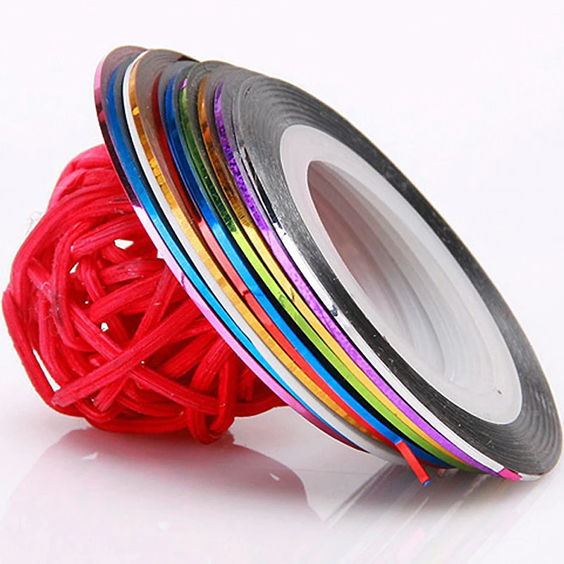 Striping Tape Nail - 10 Rulo 1mm Tırnak Sanatı Şerit