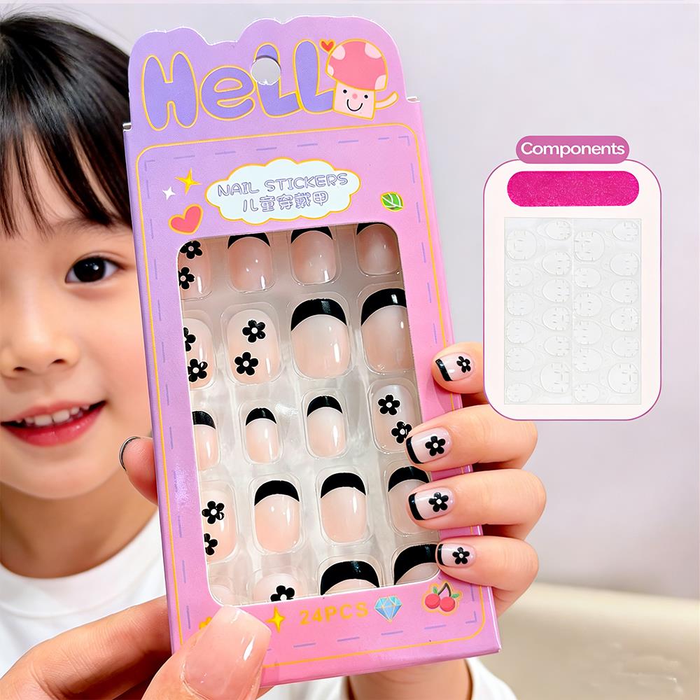 Nail Art Design - 24 Adet/Kutu Çizgi Film Çocuklar İçin