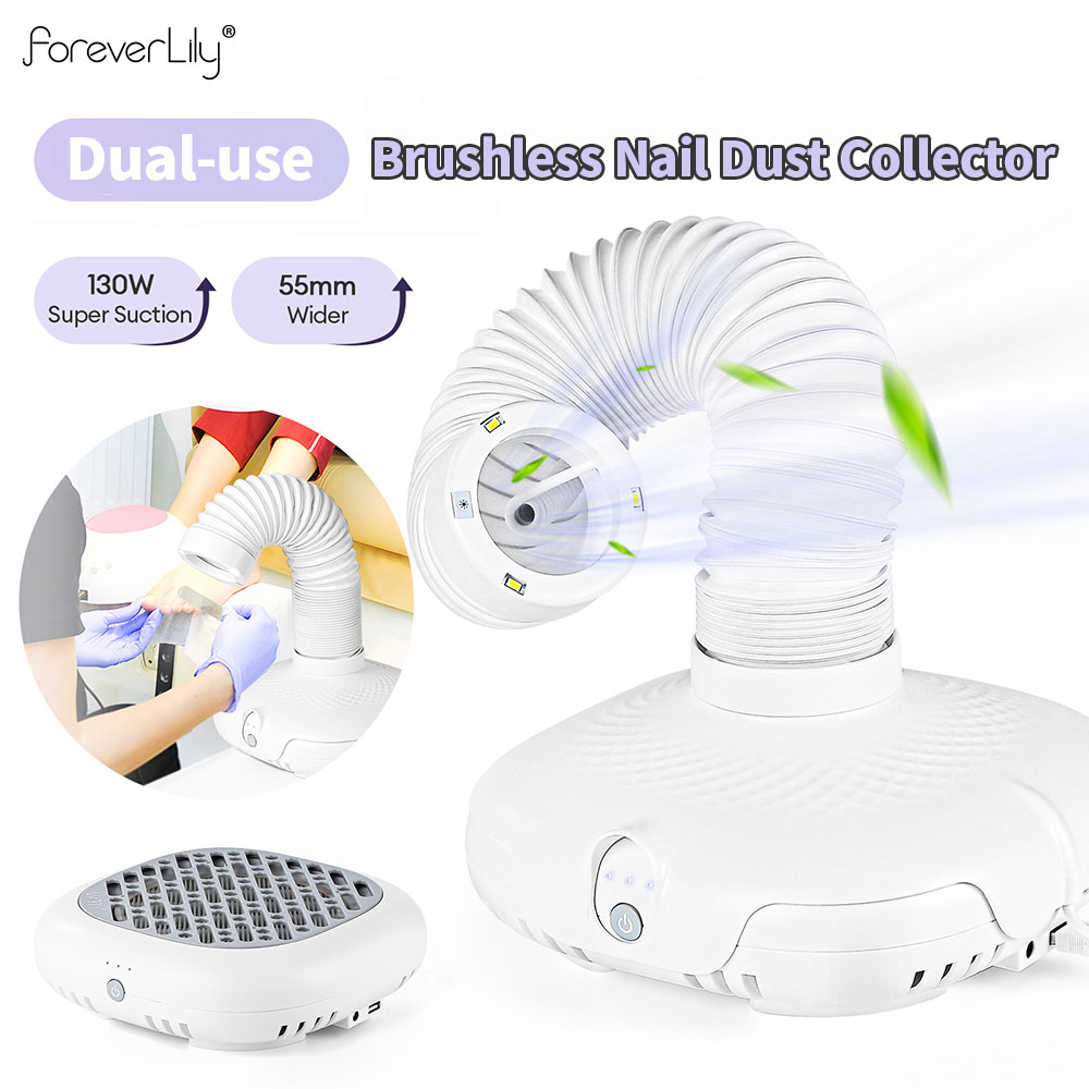 Nail Art Sch - 130W Çift Kullanımlı Tırnak Tozu Toplayıcı