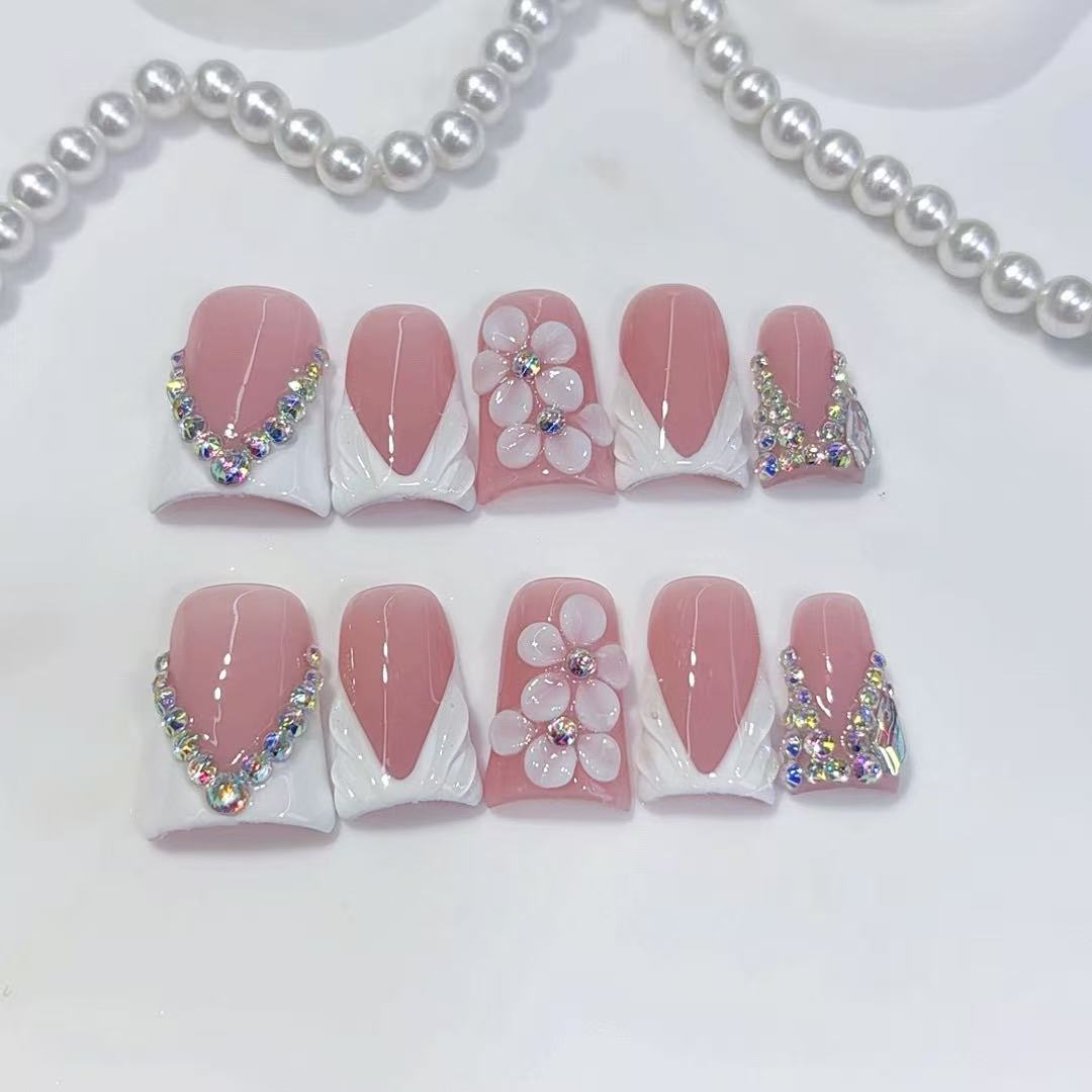 Nail Art Elegant - 10 adet, üst düzey, sade ve