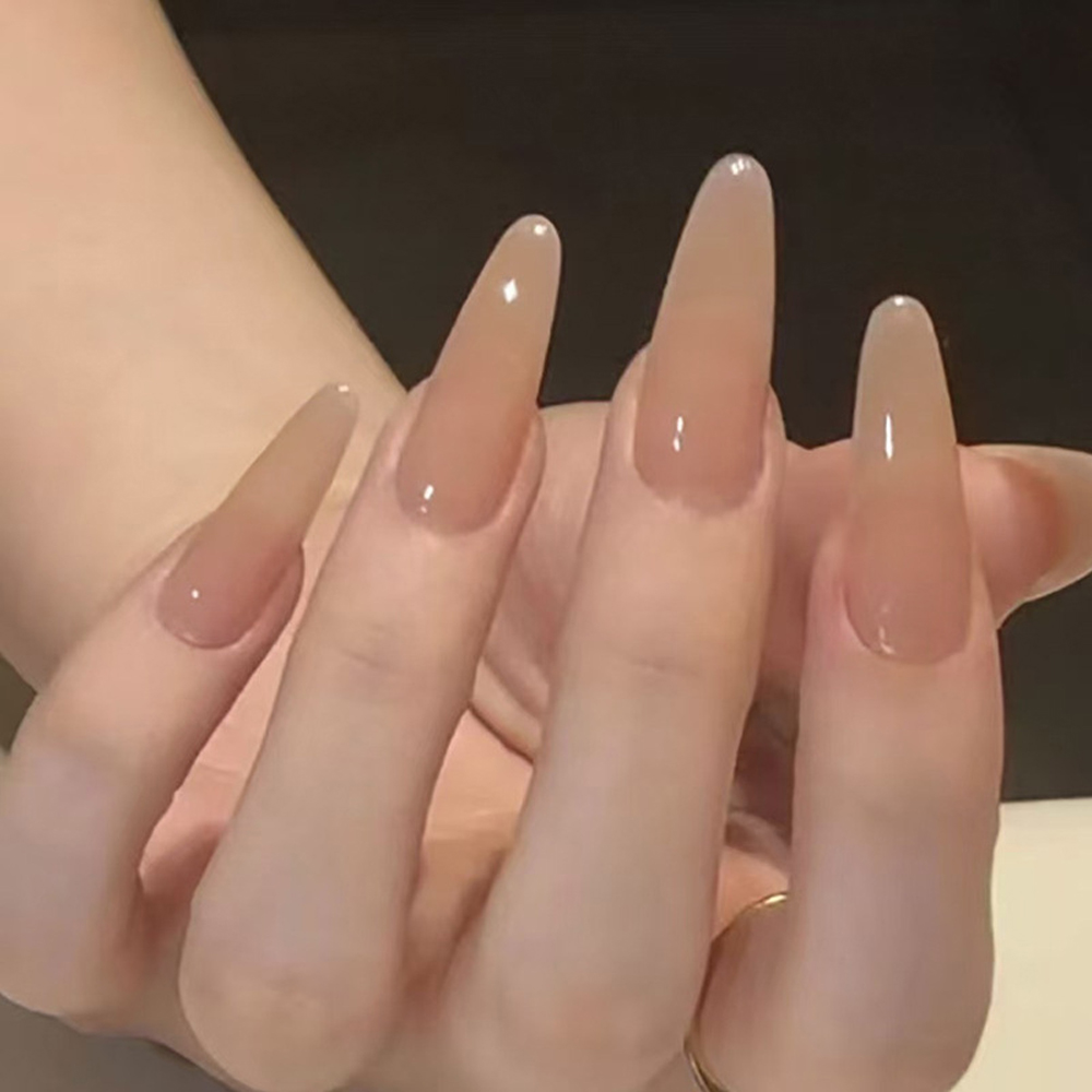 Nail Art Simple - 24 Adet Fransız Takma Tırnak Uzun