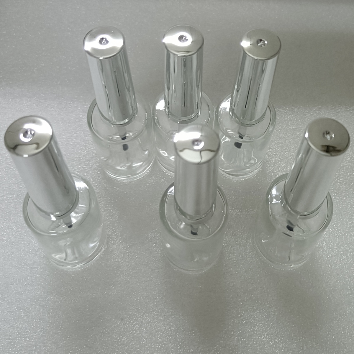 Nail Fan Brush - 13ml 6 Adet Şeffaf Cam Oje