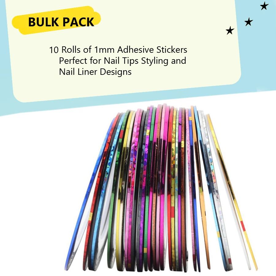 10 Rulo 1mm Tırnak Sanatı Şeri - Striping Tape Nail incelemesi ve fiyatı