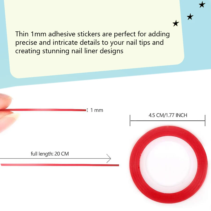 10 Rulo 1mm Tırnak Sanatı Şeri - Striping Tape Nail incelemesi ve fiyatı