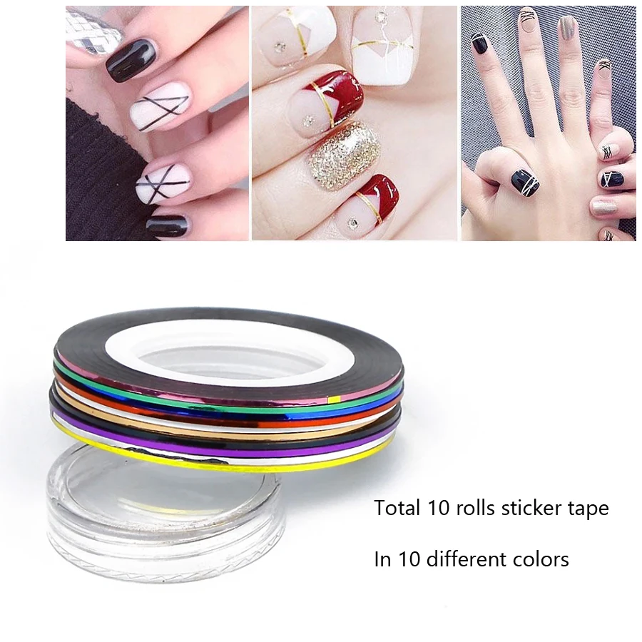 10 Rulo 1mm Tırnak Sanatı Şeri - Striping Tape Nail incelemesi ve fiyatı