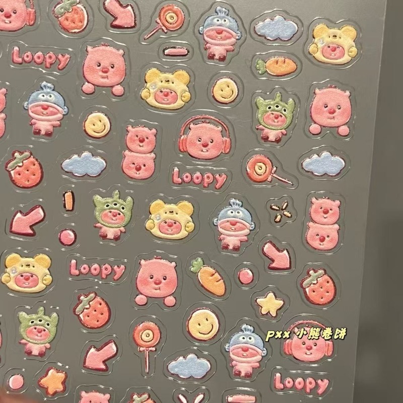Loopy 3D kabartmalı çıkartma,  - Nail Art Design incelemesi ve fiyatı