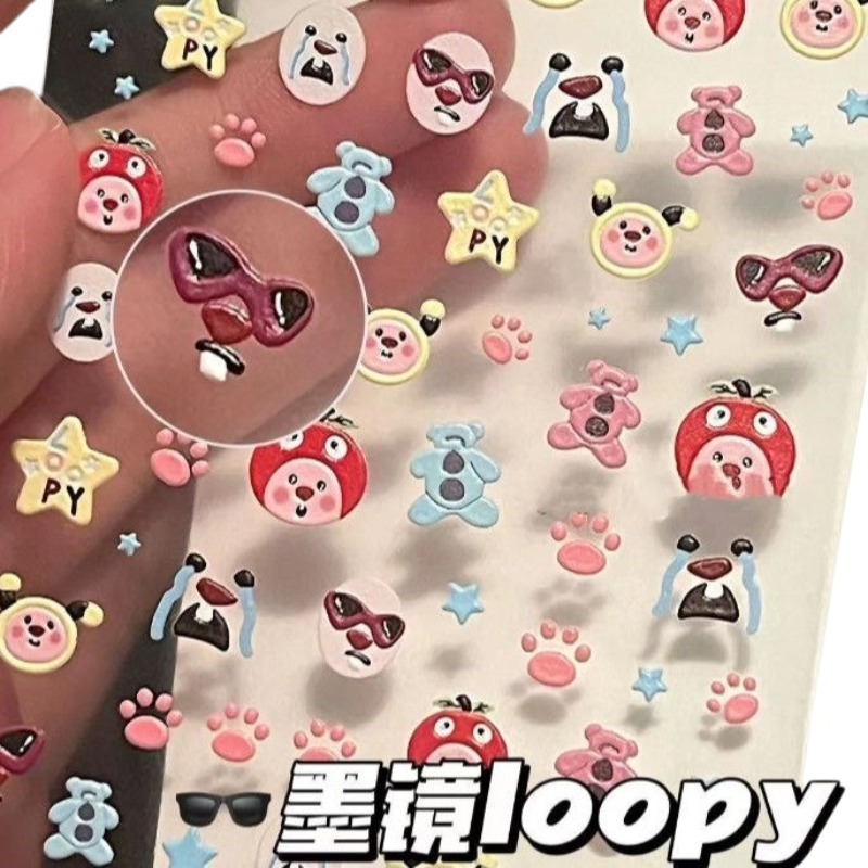 Loopy 3D kabartmalı çıkartma,  - Nail Art Design incelemesi ve fiyatı