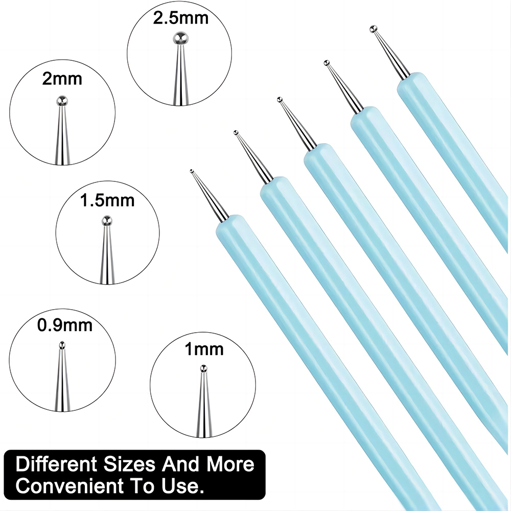 5/10 adet silikon kil şekillen - Nail Fan Brush incelemesi ve fiyatı