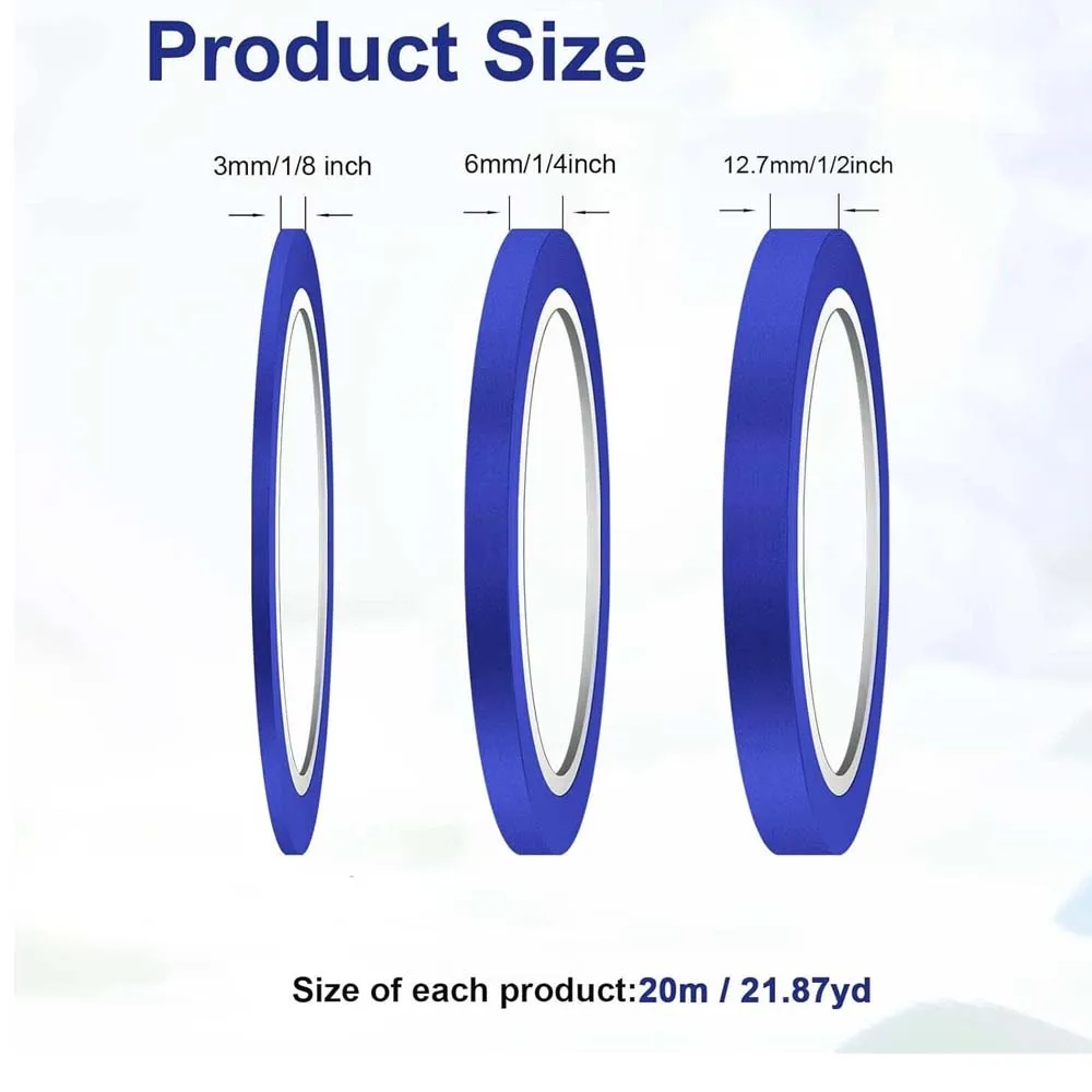 3 Rulo Mavi Bant Maskeleme Ban - Striping Tape Nail incelemesi ve fiyatı