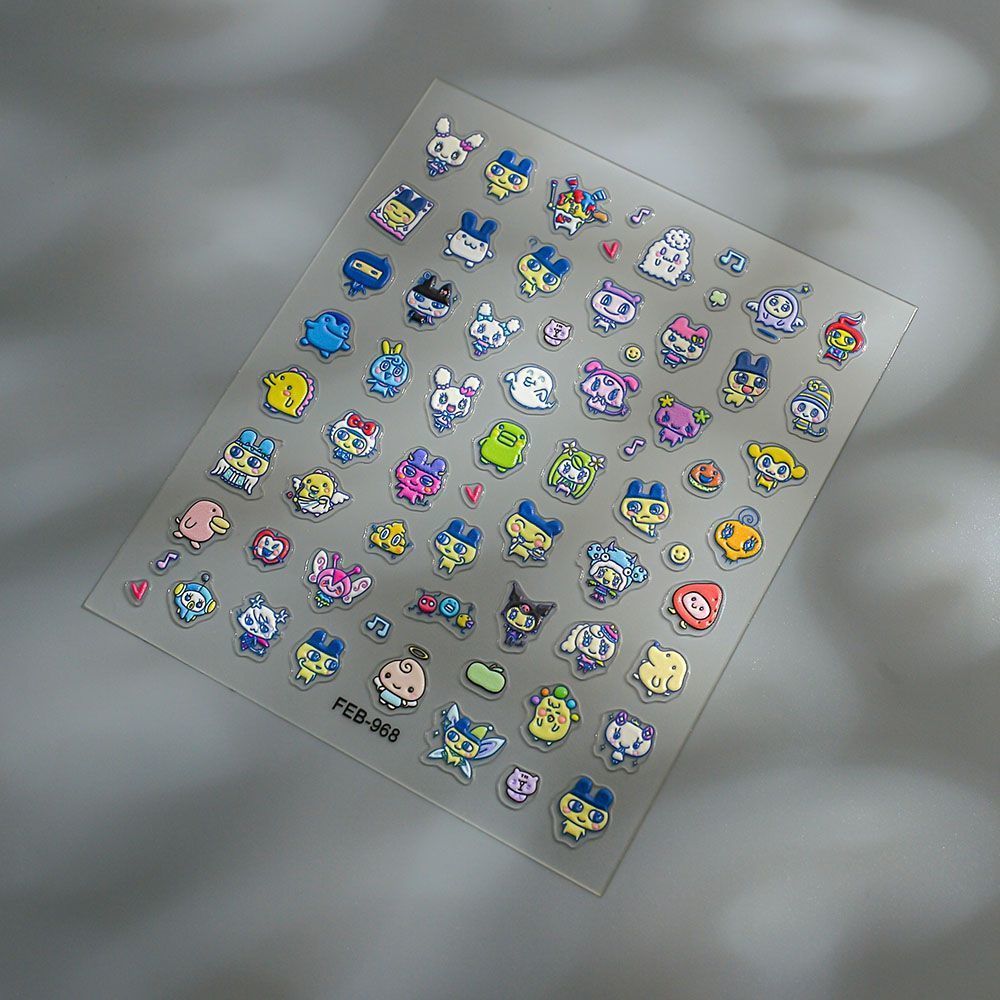 Tamagotchi Çizgi Film 3D Kabar - Nail Art Design incelemesi ve fiyatı