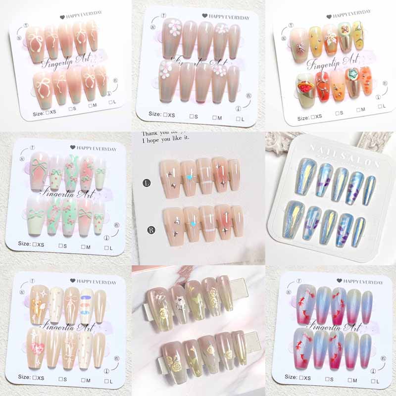 10 adet kadın fransız tarzı Hi - Nail Art Y2K incelemesi ve fiyatı