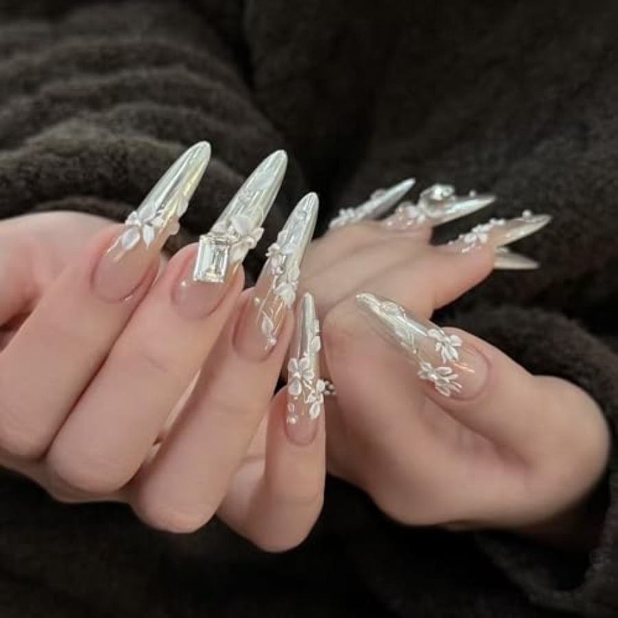 3D Çiçek Tırnak Kalıbı, Çiçek  - Nail Art Elegant incelemesi ve fiyatı