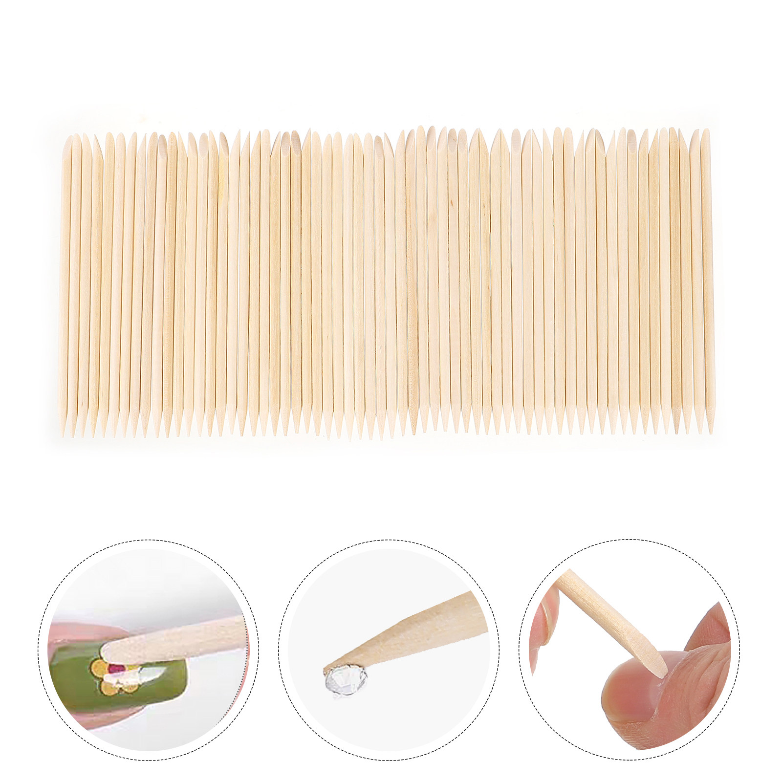 200 adet Turuncu Ahşap Tırnak  - Nail Art Remover incelemesi ve fiyatı