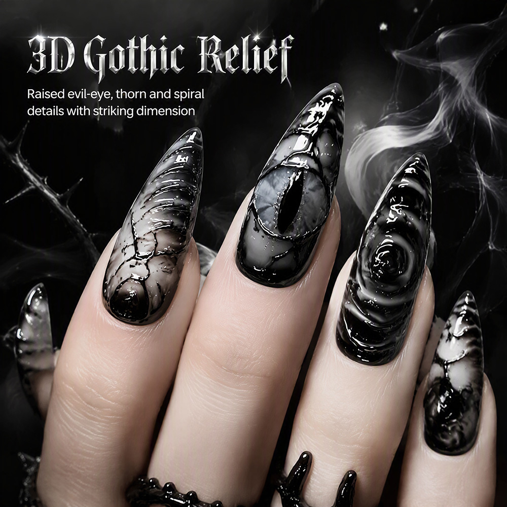 Stiletto Gotik Takma Tırnaklar - Nail Art Y2K incelemesi ve fiyatı