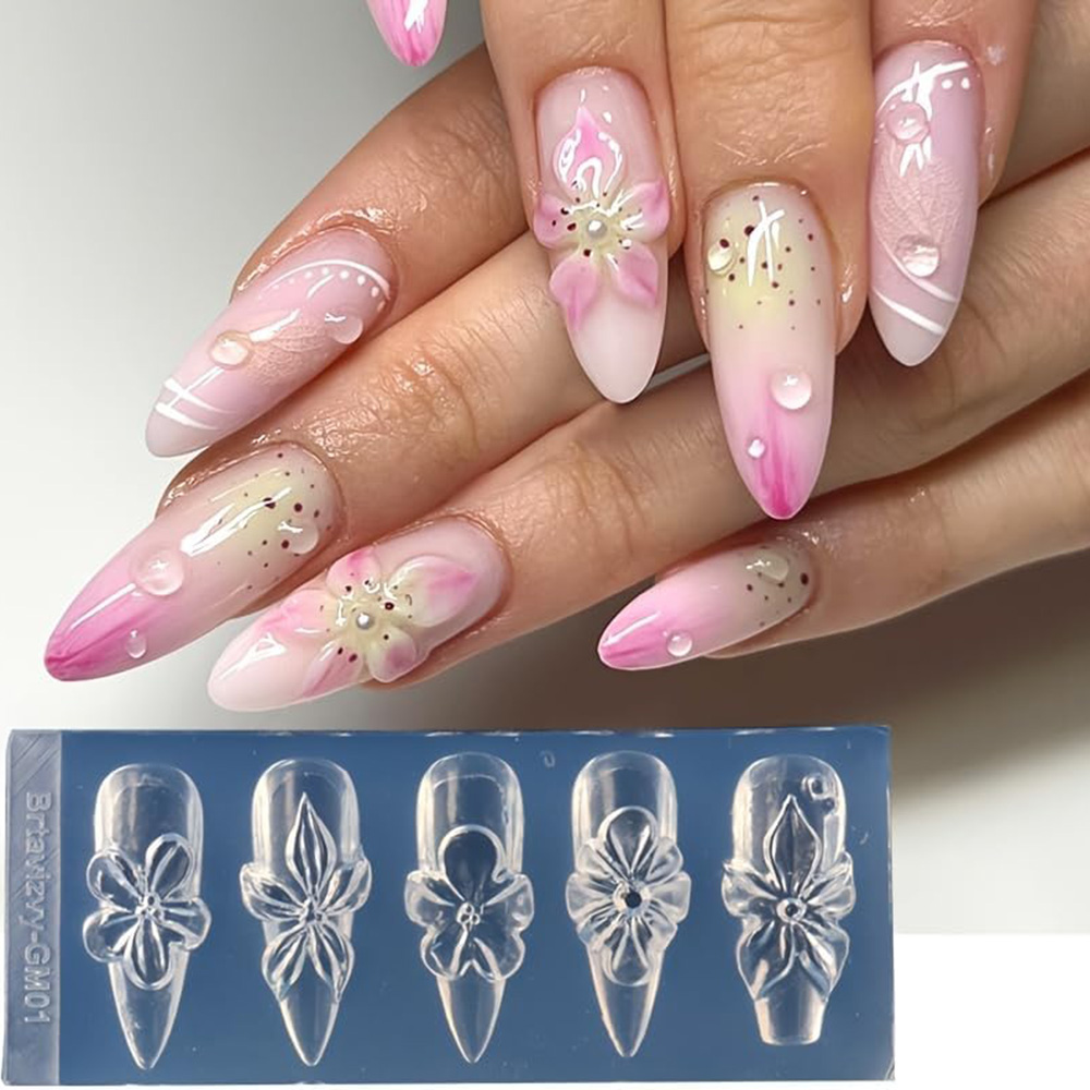 Çiçek Desenli 3D Tırnak Sanatı - Nail Art Elegant incelemesi ve fiyatı