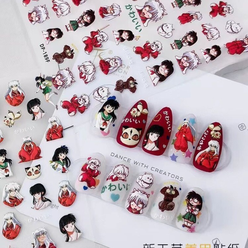 Inuyasha Rölyef Tırnak Çıkartm - Nail Art One Piece incelemesi ve fiyatı