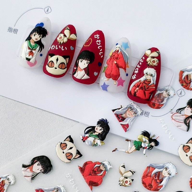Inuyasha Rölyef Tırnak Çıkartm - Nail Art One Piece incelemesi ve fiyatı