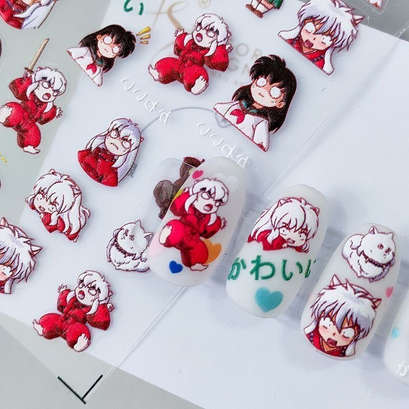 Inuyasha Rölyef Tırnak Çıkartm - Nail Art One Piece incelemesi ve fiyatı